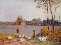 Am Ufer des Flusses Loing Am Ufer des Flusses Loing