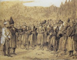 Präsentation der Bosse (russischer Offizier und Kaukasier) Präsentation der Bosse (russischer Offizier und Kaukasier)