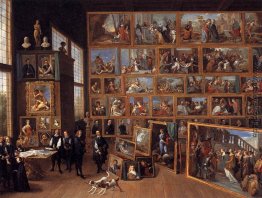Der Erzherzog Leopold Wilhelm in seiner Gemäldegalerie in Brüsse Der Erzherzog Leopold Wilhelm in seiner Gemäldegalerie in Brüsse