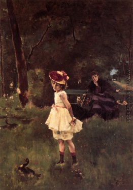Mädchen mit Ente Mädchen mit Ente