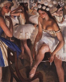 Ballerinas in der Umkleidekabine Ballerinas in der Umkleidekabine