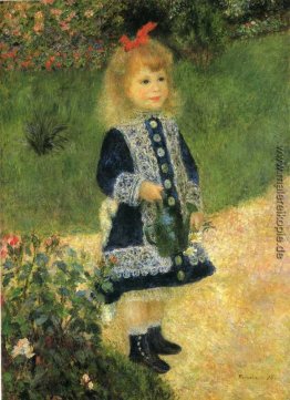Ein Mädchen mit einer Gießkanne Ein Mädchen mit einer Gießkanne
