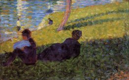 Studie für "Un dimanche après midi à l'île de la großes Jatte" Studie für "Un dimanche après midi à l'île de la großes Jatte"