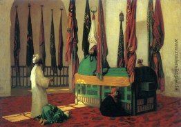 Gebet am Mausoleum für Sultan Qayut Gebet am Mausoleum für Sultan Qayut