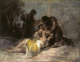 Szene der Vergewaltigung und Mord Szene der Vergewaltigung und Mord