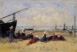 Berck, Fischerfrauen am Strand, Ebbe Berck, Fischerfrauen am Strand, Ebbe