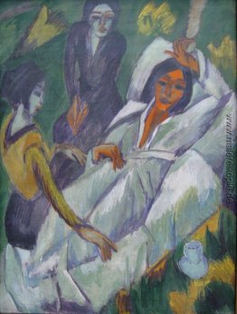 Woman at Tea Time: Kranke Frau Woman at Tea Time: Kranke Frau