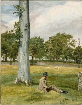 Landschaft mit Figur Landschaft mit Figur