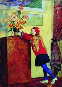 Mädchen mit Blumen Mädchen mit Blumen