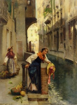 Frucht-Verkäufer von den Inseln, Venedig Frucht-Verkäufer von den Inseln, Venedig