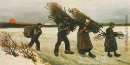 Holz-Sammler in der Schnee- Holz-Sammler in der Schnee-