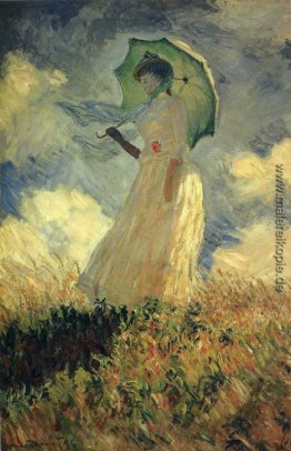 Frau mit Sonnenschirm (auch als Studie einer Abbildung Freien be Frau mit Sonnenschirm (auch als Studie einer Abbildung Freien be