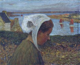 Junge Breton am Meer Junge Breton am Meer