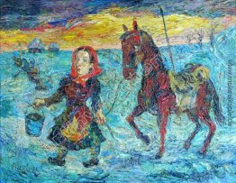 Frau mit einem Pferd Frau mit einem Pferd