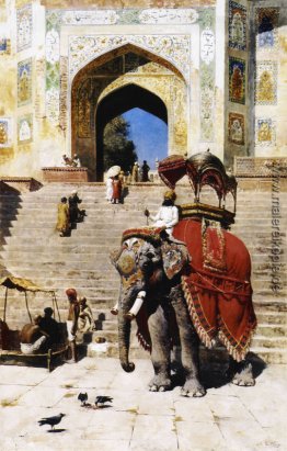 Königliche Elefant am Tor zur Jami Masjid, Mathura Königliche Elefant am Tor zur Jami Masjid, Mathura