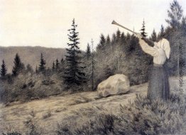 Oben in den Hügeln ein Aufruf ertönt Oben in den Hügeln ein Aufruf ertönt
