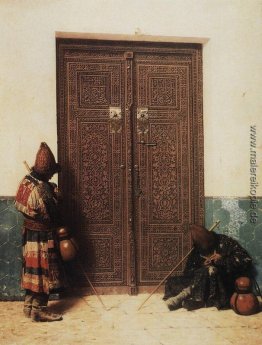 An der Tür einer Moschee An der Tür einer Moschee