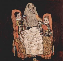 Mutter mit zwei Kindern Mutter mit zwei Kindern