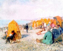 Blick auf Strand Dieppe Blick auf Strand Dieppe