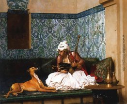 Arnaut durchbrennenrauch in der Nase seines Hunde Arnaut durchbrennenrauch in der Nase seines Hunde