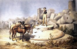 Porträt von V. A. Perowski auf Säulenkapitelle Porträt von V. A. Perowski auf Säulenkapitelle