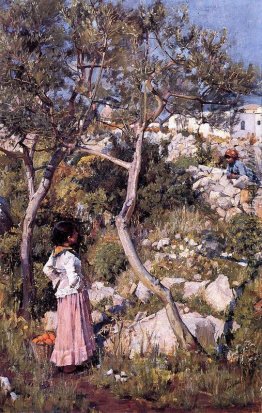 Two Little Italian Girls durch ein Dorf Two Little Italian Girls durch ein Dorf
