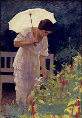 Frau mit Regenschirm Frau mit Regenschirm
