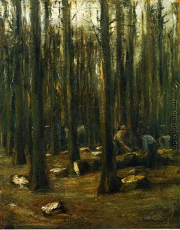 Holzfäller im Wald Holzfäller im Wald