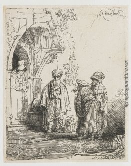 Drei orientalische Figuren (Jakob und Laban) Drei orientalische Figuren (Jakob und Laban)