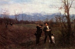 Wilhelm Leibl und Sperl auf der Jagd Wilhelm Leibl und Sperl auf der Jagd