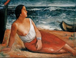 Donna sulla spiaggia Donna sulla spiaggia