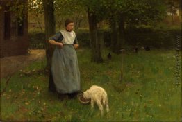 Frau von Laren mit Lamm Frau von Laren mit Lamm