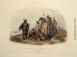 Crow-Indianer, Platte 13 von Band 1 des `Reise in das innere Nor Crow-Indianer, Platte 13 von Band 1 des `Reise in das innere Nor