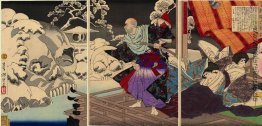Taira no Kiyomori sieht die Schädel seiner Opfer Taira no Kiyomori sieht die Schädel seiner Opfer