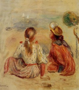 Junge Mädchen auf dem Strand Junge Mädchen auf dem Strand