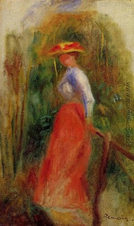Frau in einer Landschaft Frau in einer Landschaft