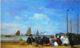 Strand-Szene, Trouville Strand-Szene, Trouville