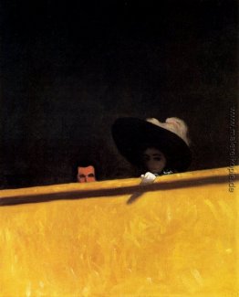 Box Seats im Theater, der Herr und die Dame Box Seats im Theater, der Herr und die Dame