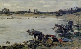 Wäscherinnen am Ufer des Touques Wäscherinnen am Ufer des Touques