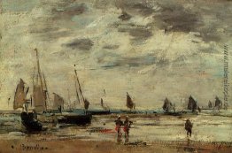 Berck, Bootssteg und Segelboote bei Ebbe Berck, Bootssteg und Segelboote bei Ebbe