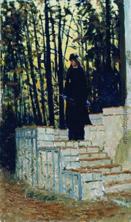 Weibliche Figur in einer Landschaft Weibliche Figur in einer Landschaft