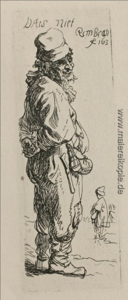 Ein Bettler und ein Gegenstück, nach rechts gedreht Ein Bettler und ein Gegenstück, nach rechts gedreht