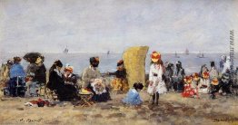 Strand-Szene, Trouville Strand-Szene, Trouville