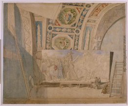 Ingres in seinem Atelier, Malerei Romulus Gewinner des Acron Ingres in seinem Atelier, Malerei Romulus Gewinner des Acron