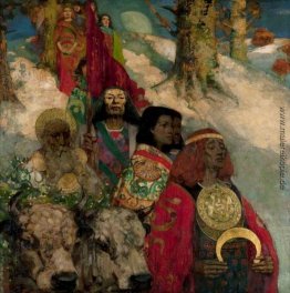 Die Druiden: Bringing in der Mistel (Zusammenarbeit mit Edward A Die Druiden: Bringing in der Mistel (Zusammenarbeit mit Edward A