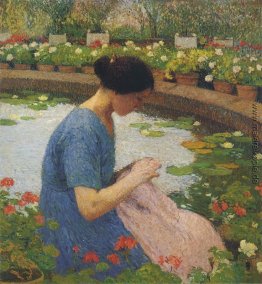 Nähen im Garten bei Marquayrol Nähen im Garten bei Marquayrol