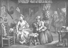 Der Fortschritt eines Harlots, Platte 3 Der Fortschritt eines Harlots, Platte 3