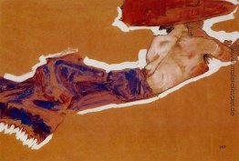 Reclining Semi Nude with Red Hat Reclining Semi Nude with Red Hat
