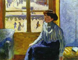 Junge Frau vor dem Fenster Junge Frau vor dem Fenster