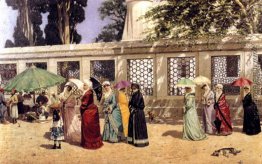 Ladies, die einen Spaziergang Ladies, die einen Spaziergang